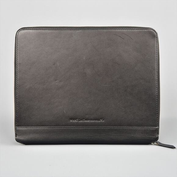 WANT by LES ESSENTIELS DE LA VIE Black Leather iPad Tablet Case